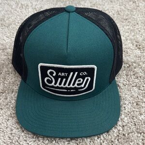 Sullen Art Co. Teal and Black Trucker Hat
